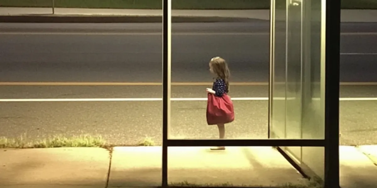 I Saw a Lonely Little Girl with a Red Bag at the Bus Stop Every Evening — One Morning, I Found Her Bag on My Doorstep